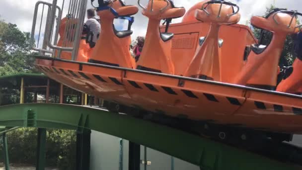 Gold Coast Dec 2018 Shockwave Attraktion Fahrt Dreamworld Einem Freizeitpark — Stockvideo