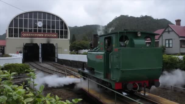 Queenstown Tas Mar 2019 Tasmania West Coast Wilderness Railway Ferrocarril — Vídeos de Stock