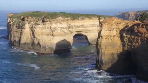 Veduta Aerea Dell Arco Port Campbell National Park Lungo Great — Video Stock