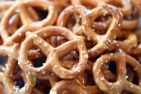 Les Bretzels Type Pâtisserie Cuite Partir Pâte Qui Est Généralement — Photo