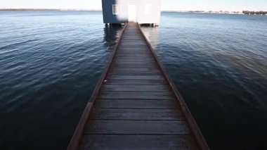 Perth Batı Avustralya 'daki Mavi Kayık Evi' nin manzara manzarası.