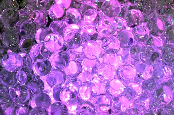 Apró Kemény Műanyag Gyöngyök Golyók Lila Színű Absztrakt Háttér Textúra — Stock Fotó