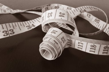 Plastik mezuranın soyut arkaplan, doku, kalıp ve şekli kapat.