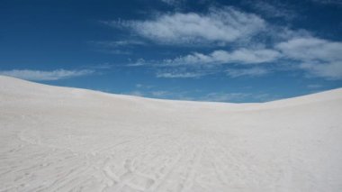 Batı Avustralya 'daki Lancelin yakınlarındaki Lancelin kum tepelerinin panoramik manzarası