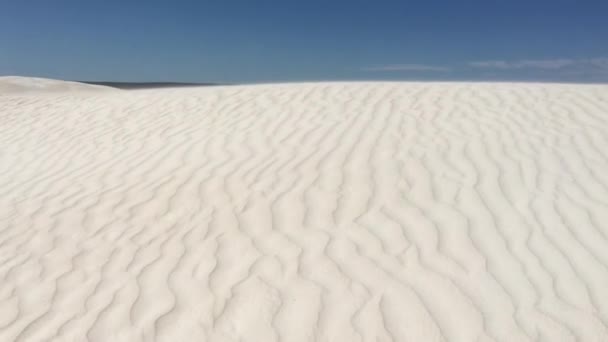 Pov Prospettiva Personale Una Persona Escursioni Sulle Dune Sabbia Lancillino — Video Stock