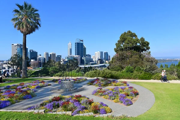 Perth Oct 2020 Visitors Kings Park Botanic Garden Perds Western — 스톡 사진
