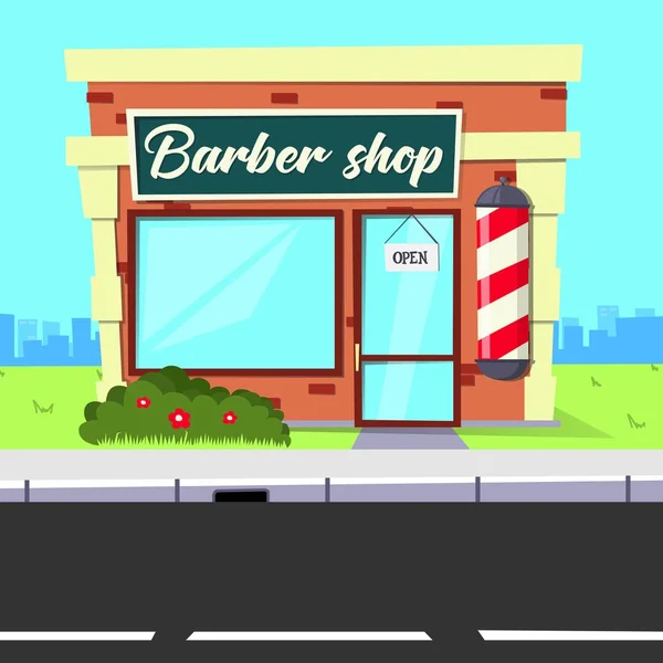 Fundo Leve Simples Forma Uma Barbearia —  Vetores de Stock