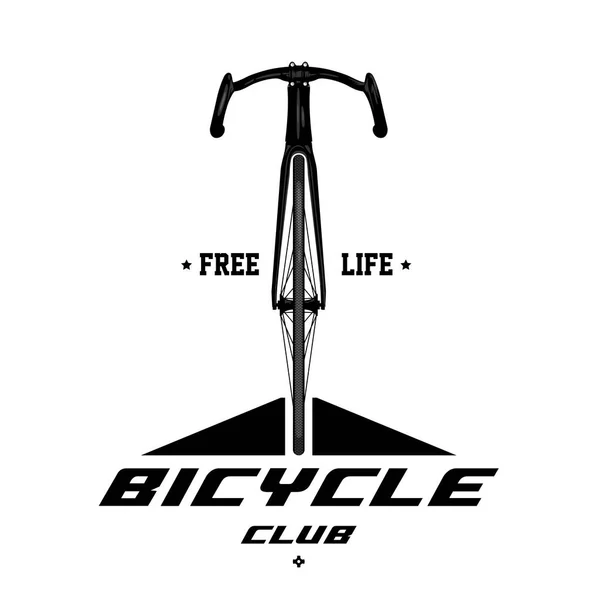 Logotyp Des Fahrradclub Schwarzes Fahrrad Uns Sportfahrrad Sport Freies Leben — Stockvektor