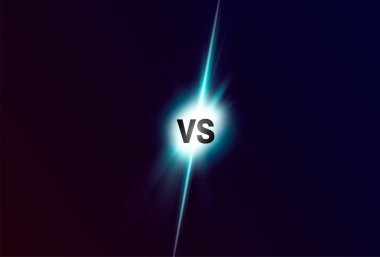 karşı logo vs spor ve mücadele rekabet için mektuplar. Savaş vs maç, oyun konsepti rekabetçi vs.eps 10 Vektör illüstrasyon