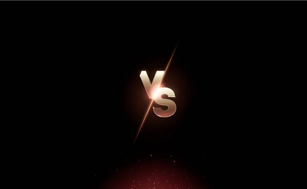 Versus logo vs betűk a sport és a küzdelem a verseny. Battle vs. meccs, játék koncepció versenyképes vs EPS 10 vektoros illusztráció — Stock Vector