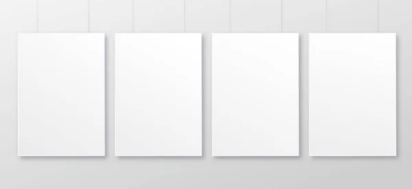 Bílý realistický čtverec prázdného rámečku obrázku na průhledném pozadí. Šablona modelem izolovaná na neutrálním pozadí. Vektorová ilustrace — Stockový vektor