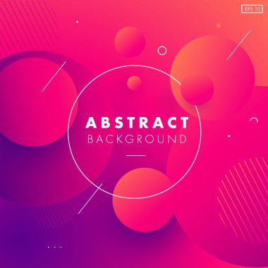 Renkli geometrik arka plan. Circul şekiller kompozisyon. Alanı. Eps10 vektör.