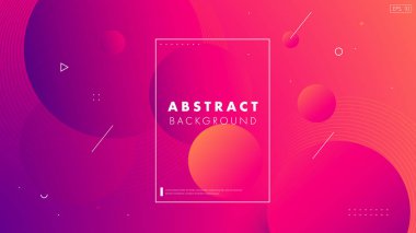 Renkli geometrik arka plan. Circul şekiller kompozisyon. Alanı. Eps10 vektör.