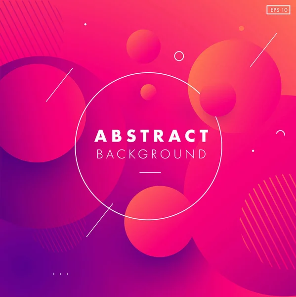 Colorful geometric background. Circul shapes composition. Space. Eps10 vector. — Stock Vector