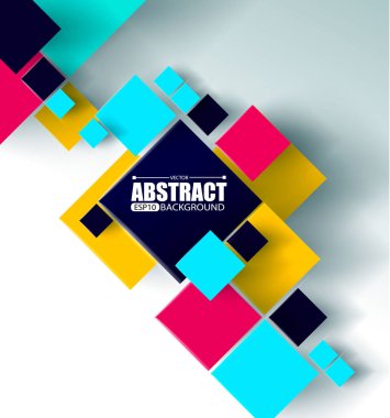 Vektör arkaplanı. Karelerle soyut dokuların resmedilmesi. Pankart, poster, el ilanı, kapak, broşür için desen tasarımı.