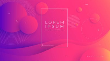 Renkli geometrik arka plan. Circul şekiller kompozisyon. Alanı. Eps10 vektör.