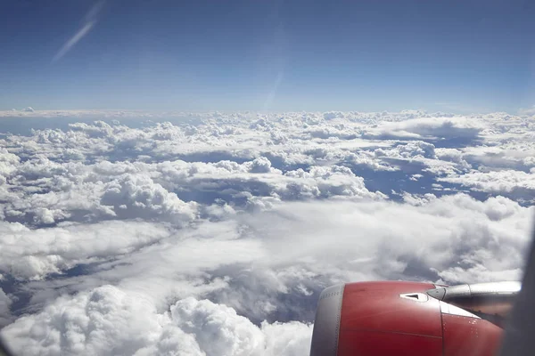 Вид з вікна літака Ліцензійні Стокові Фото