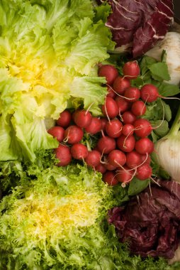 Salata ve rezeneli turplar.