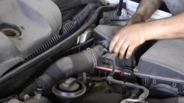 1920 x 1080 25 Fps. çok güzel araba motoru yeni hava filtresi değiştirmek Video.