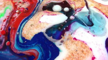 Yüzey sıvı boya doku Video hareketli 1920 x 1080 25 Fps. çok güzel soyut desen sanatsal kavram petrol yüzey.