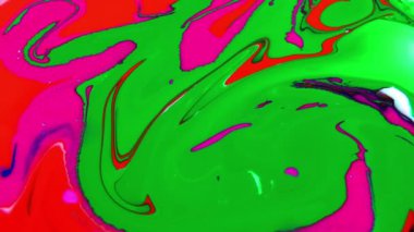 1920 x 1080 25 Fps. çok güzel soyut renkler tasarım renkli girdap doku arka plan Ebru Video.