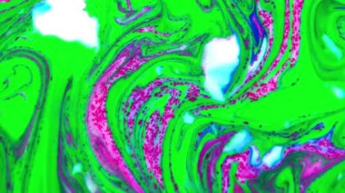 1920 x 1080 25 Fps. çok güzel soyut renkler tasarım renkli girdap doku arka plan Ebru Video.