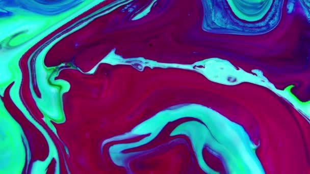 1920X1080 Fps Very Nice Abstract Colors Design Colorful Swirl Texture — Stock Video