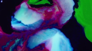 1920 x 1080 25 Fps. çok güzel soyut renkler tasarım renkli girdap doku arka plan Ebru Video.