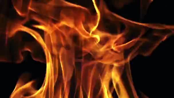 1920 1080 Fps Mycket Fin Abstrakt Gul Eld Flames Bakgrund — Stockvideo