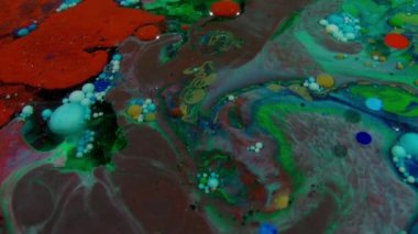 Yüzey sıvı boya doku Video hareketli 1920 x 1080 25 Fps. çok güzel soyut desen sanatsal kavram petrol yüzey.