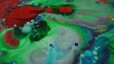 Yüzey sıvı boya doku Video hareketli 1920 x 1080 25 Fps. çok güzel soyut desen sanatsal kavram petrol yüzey.
