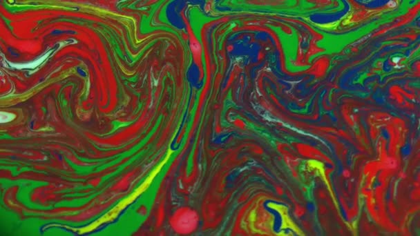 1920 1080 Fps Zeer Mooie Abstracte Kleuren Design Kleurrijke Swirl — Stockvideo