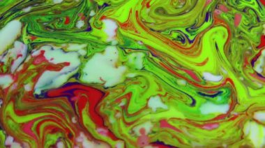 1920 x 1080 25 Fps. çok güzel soyut renkler tasarım renkli girdap doku arka plan Ebru Video.
