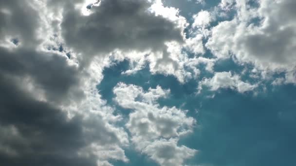 1920X1080 Fps Красивые Солнечные Лучи Облака Райна Линзами Вспышки Времени — стоковое видео