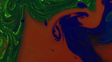 1920 x 1080 25 Fps. çok güzel mürekkep soyut sanat konusunda hava atan desen renk boya sıvı kavramı doku Video.