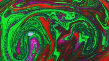 1920 x 1080 25 Fps. çok güzel mürekkep soyut sanat konusunda hava atan desen renk boya sıvı kavramı doku Video.