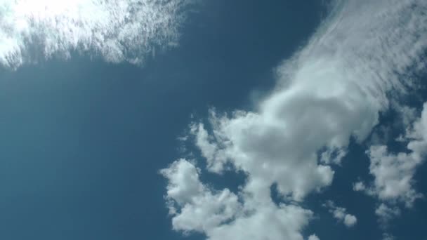 1920 1080 Fps Πολύ Ωραίο Όμορφο Μπλε Ουρανό Σύννεφα Φόντο — Αρχείο Βίντεο