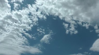 1920 x 1080 25 Fps. çok güzel mavi gökyüzü ve bulutlar Time Lapse Video.