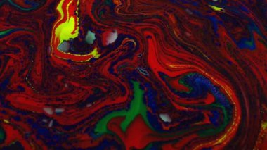 1920 x 1080 25 Fps. çok güzel soyut renk tasarım renkli girdap doku arka plan Ebru Video.