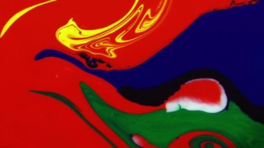 1920 x 1080 25 Fps. çok güzel soyut renk tasarım renkli girdap doku arka plan Ebru Video.