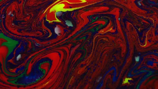 1920X1080 Fps Very Nice Abstract Colour Design Colorful Swirl Texture — Stock Video