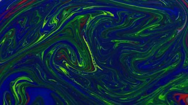 1920 x 1080 25 Fps. çok güzel soyut renk tasarım renkli girdap doku arka plan Ebru Video.