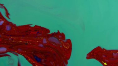 1920 x 1080 25 Fps. çok güzel kırmızı ve Mavi Soyut Renkler sonsuz arka plan doku video.