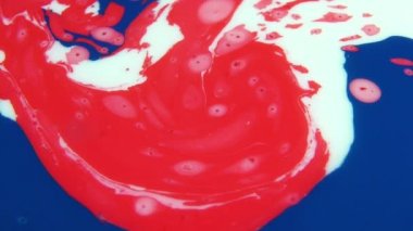 1920 x 1080 25 Fps. çok güzel kırmızı ve Mavi Soyut Renkler sonsuz arka plan doku video.