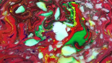 1920 x 1080 25 Fps. çok güzel mürekkep soyut Psychedelic boya sıvı hareketli arka plan doku Video.