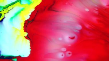 1920 x 1080 25 Fps. çok güzel mürekkep soyut Psychedelic boya sıvı hareketli arka plan doku Video.