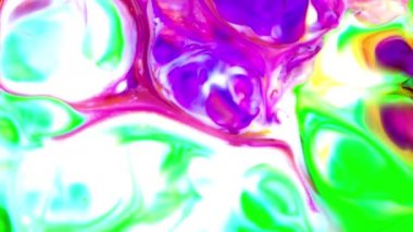 1920 x 1080 25 Fps. çok güzel mürekkep soyut Psychedelic boya sıvı hareketli arka plan doku Video.