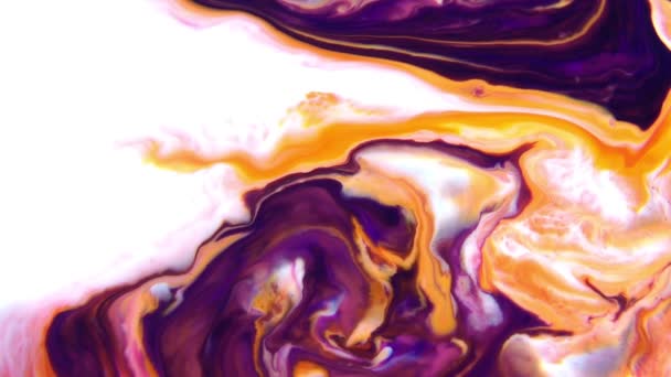 1920X1080 Fps Very Nice Ink Abstract Psychedelic Paint Liquid Motion — Stock Video