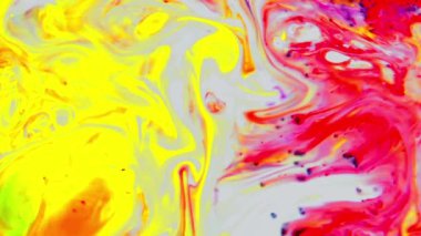 1920 x 1080 25 Fps. çok güzel mürekkep soyut Psychedelic boya sıvı hareketli arka plan doku Video.