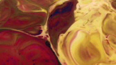 1920 x 1080 25 Fps. çok güzel mürekkep soyut Psychedelic boya sıvı hareketli arka plan doku Video.